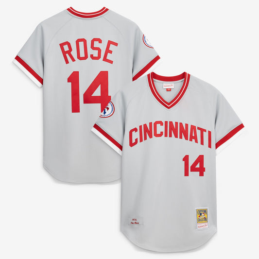 Pete Rose Cincinnati Reds Mitchell &amp;amp; Ness 1976 Authentic Jersey - Gray