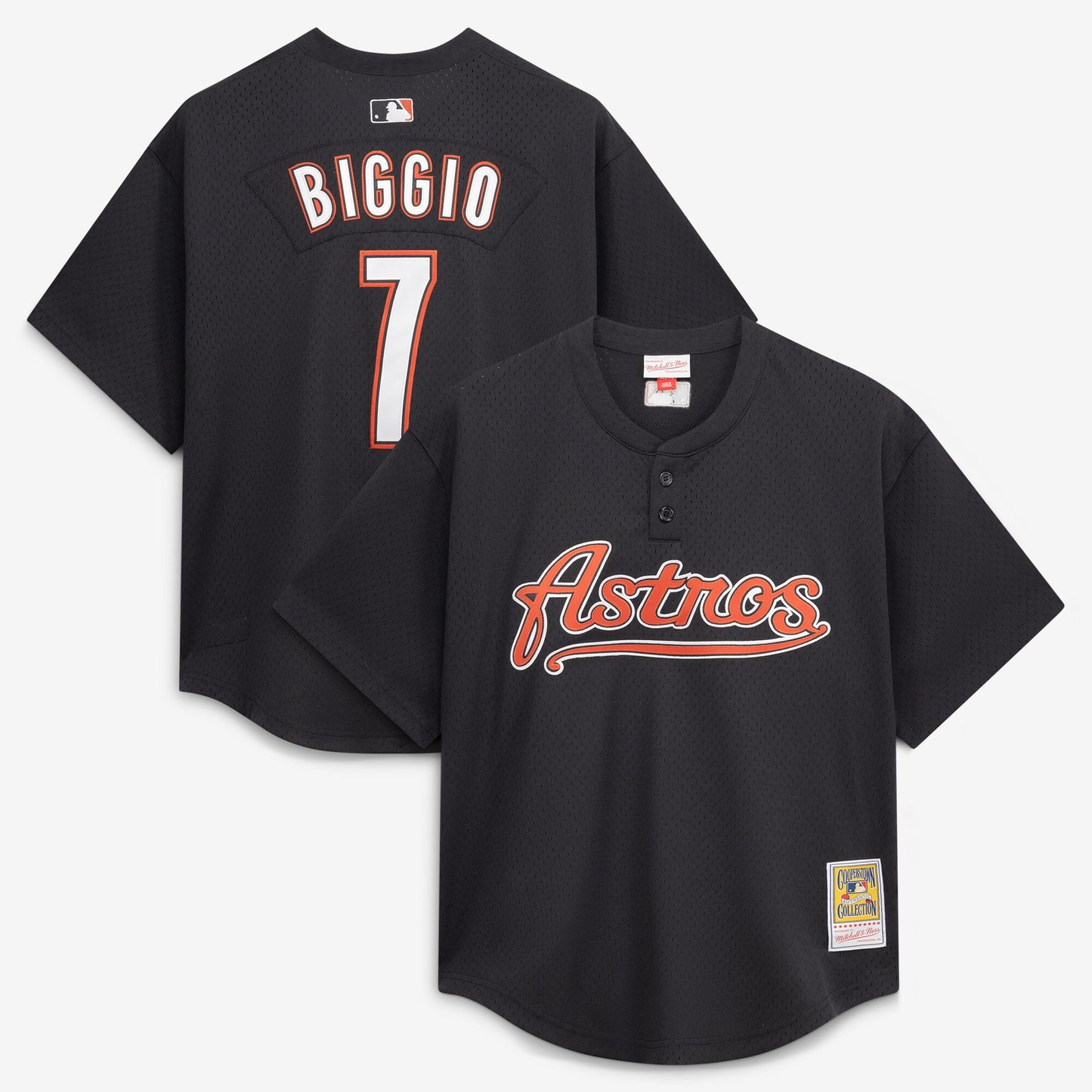 Craig Biggio Houston Astros Mitchell &amp;amp; Ness Authentic Batting Practice Jersey - Black