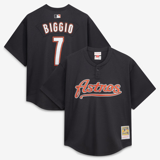 Craig Biggio Houston Astros Mitchell &amp;amp; Ness Authentic Batting Practice Jersey - Black
