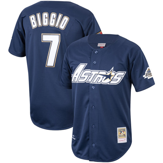 Craig Biggio Houston Astros Mitchell &amp;amp; Ness Cooperstown Collection 1994 Authentic Jersey - Navy