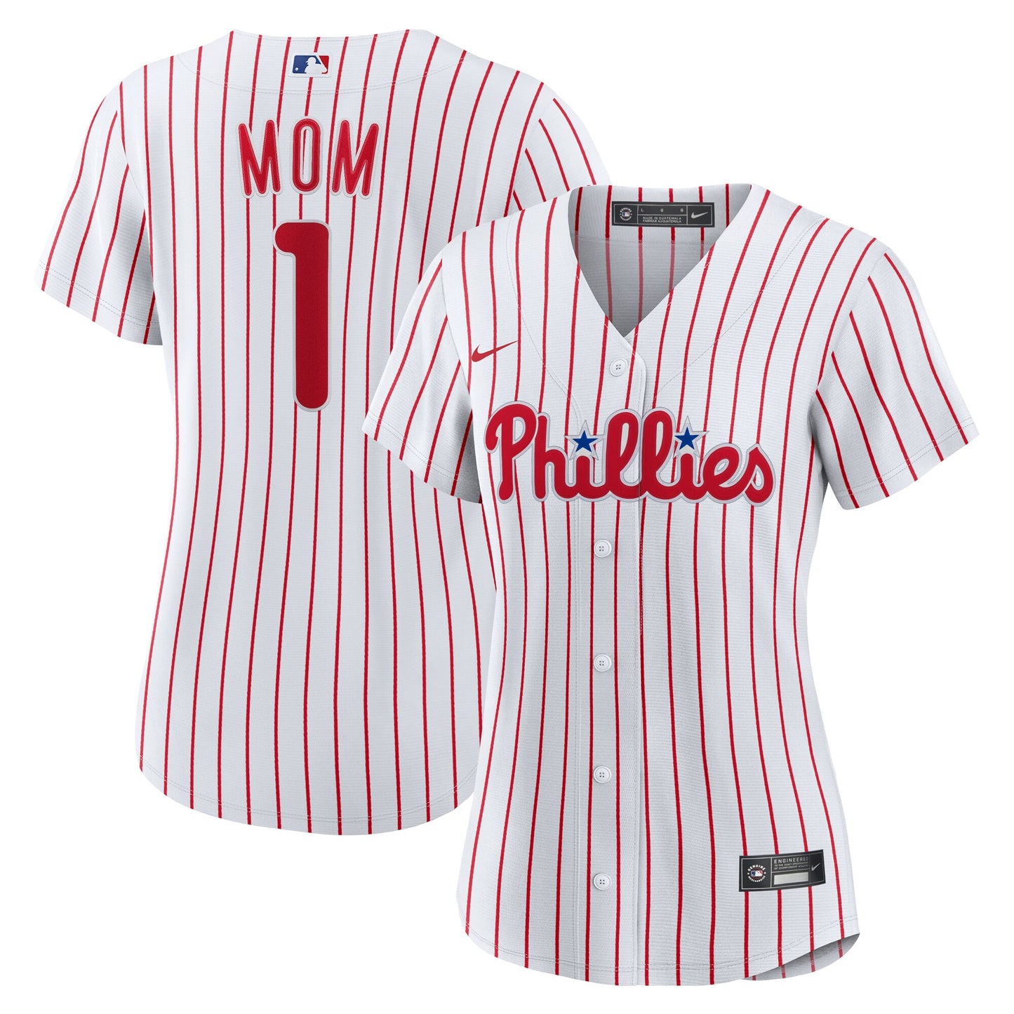Philadelphia Phillies Nike Women's #1 Mom Home Replica Jersey - White