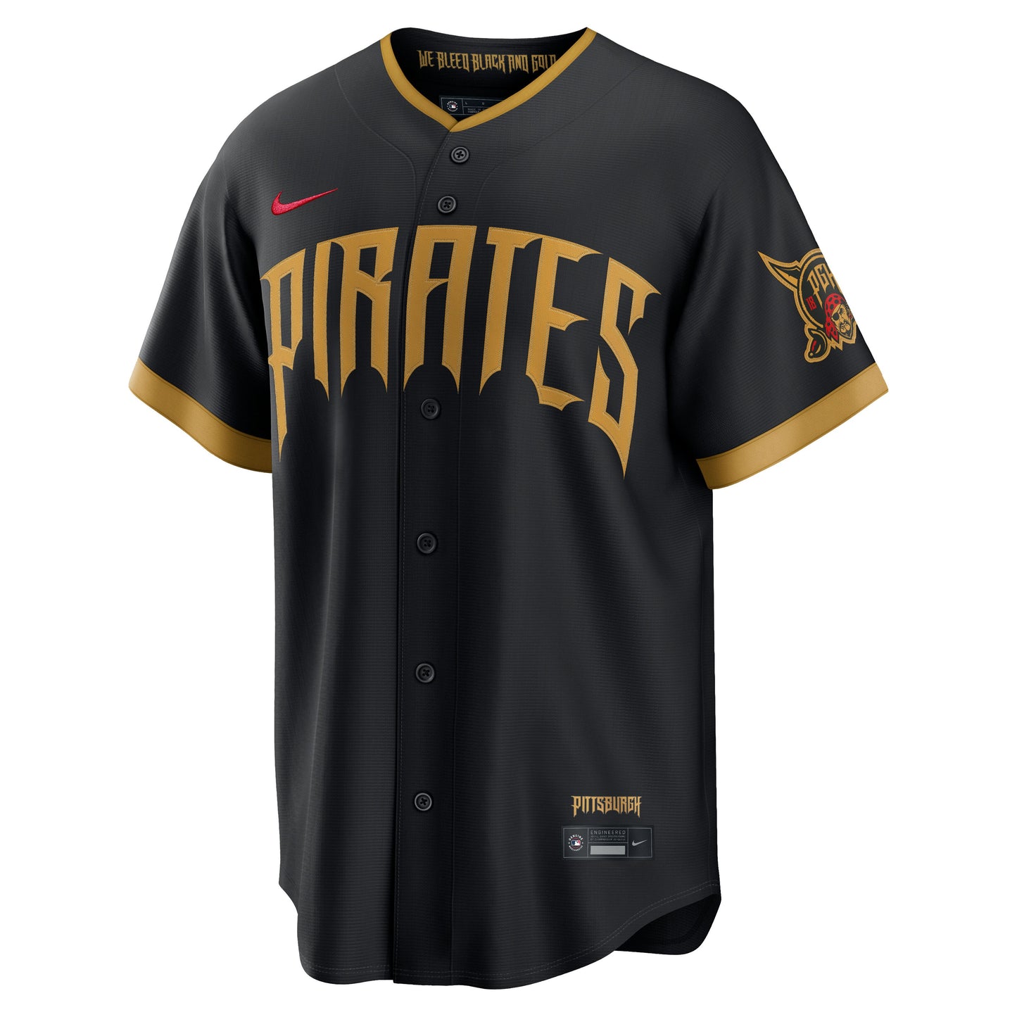 Pittsburgh Pirates Nike 2026 City Connect Stadium Jersey - Black
