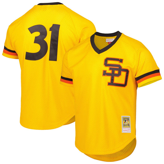 Dave Winfield San Diego Padres Mitchell &amp;amp; Ness Authentic Batting Practice Jersey - Gold