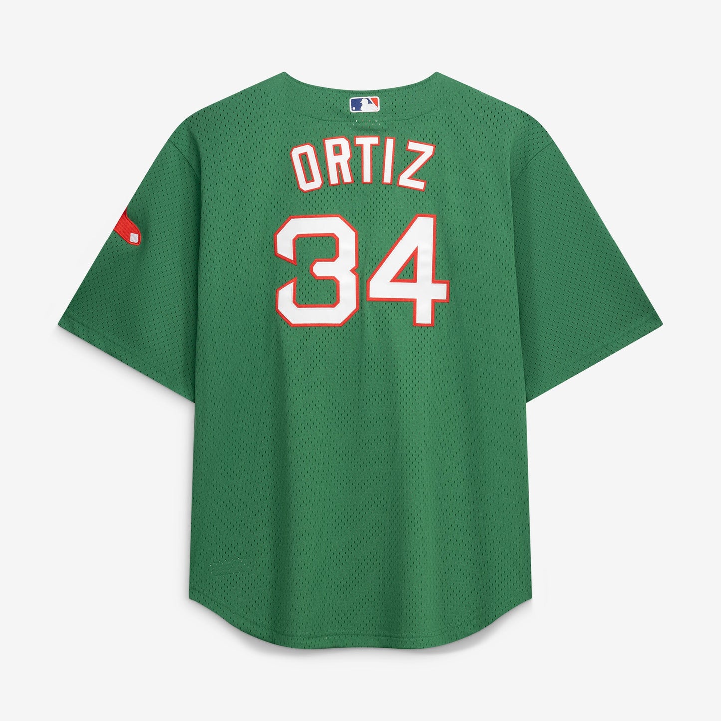 David Ortiz Boston Red Sox Mitchell &amp;amp; Ness Big &amp;amp; Tall Cooperstown Collection Mesh Batting Practice Jersey - Kelly Green