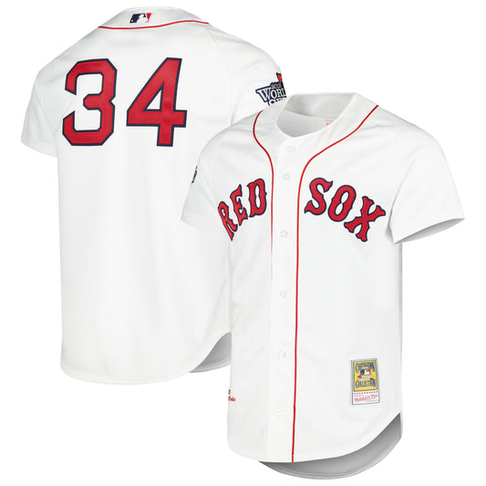 David Ortiz Boston Red Sox Mitchell &amp;amp; Ness Cooperstown Collection Authentic Jersey - White