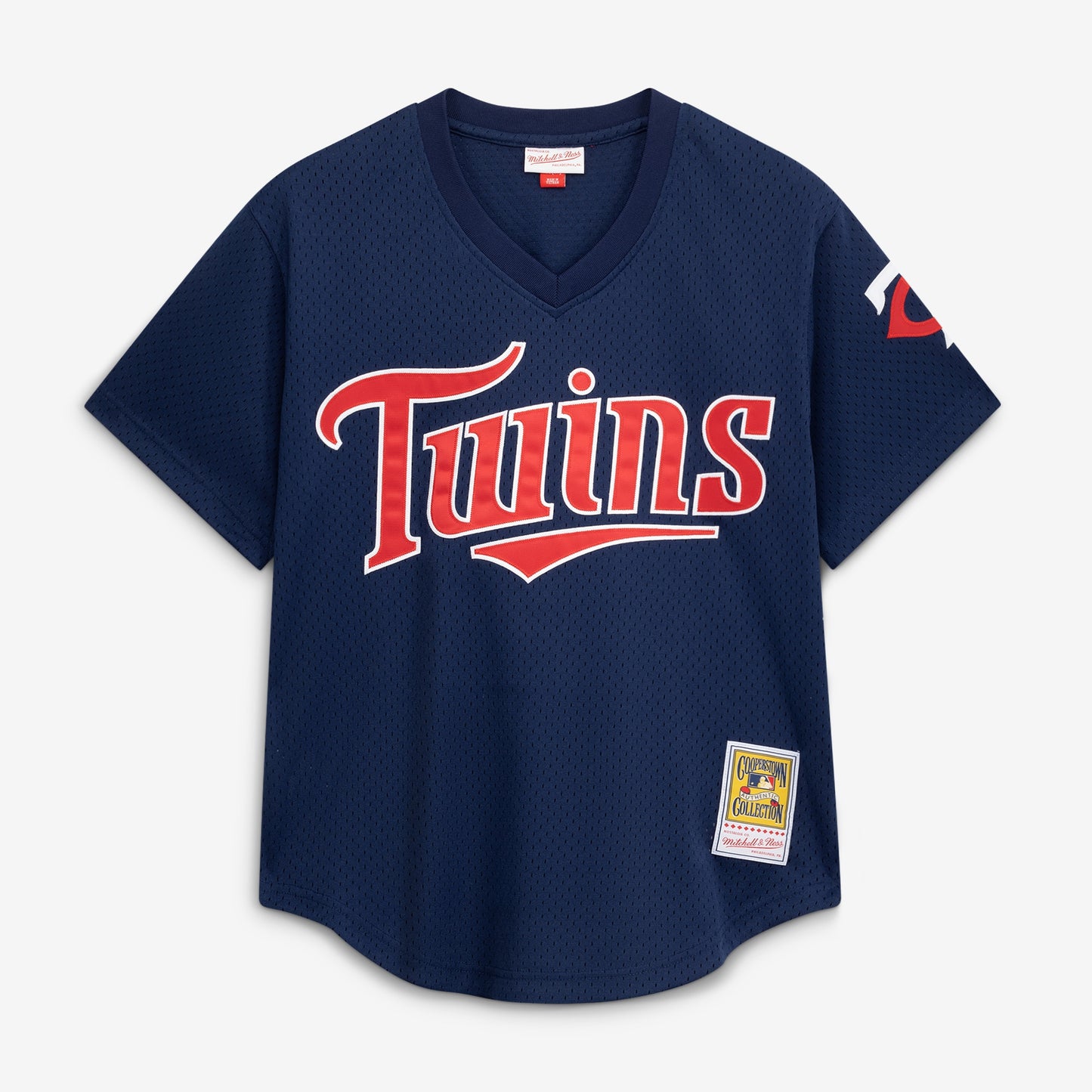 David Ortiz Minnesota Twins Mitchell &amp;amp; Ness 2002 Cooperstown Collection Mesh Batting Practice Jersey - Navy