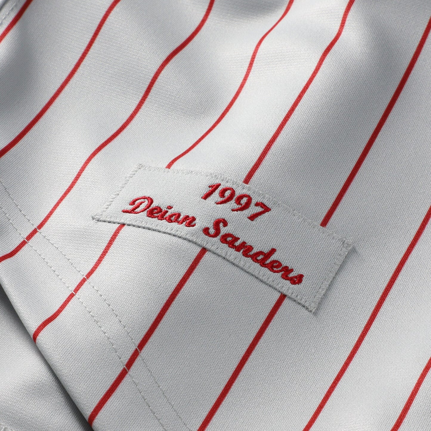 Deion Sanders Cincinnati Reds Mitchell &amp;amp; Ness 1997 Authentic Jersey - Gray