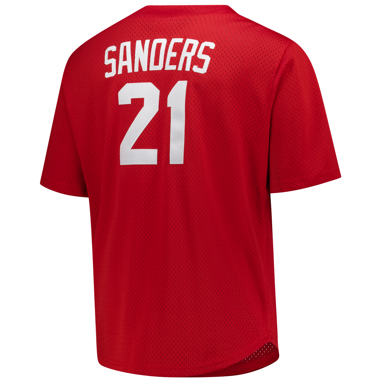 Deion Sanders Cincinnati Reds Mitchell &amp;amp; Ness Big &amp;amp; Tall Cooperstown Mesh Batting Practice Jersey - Red