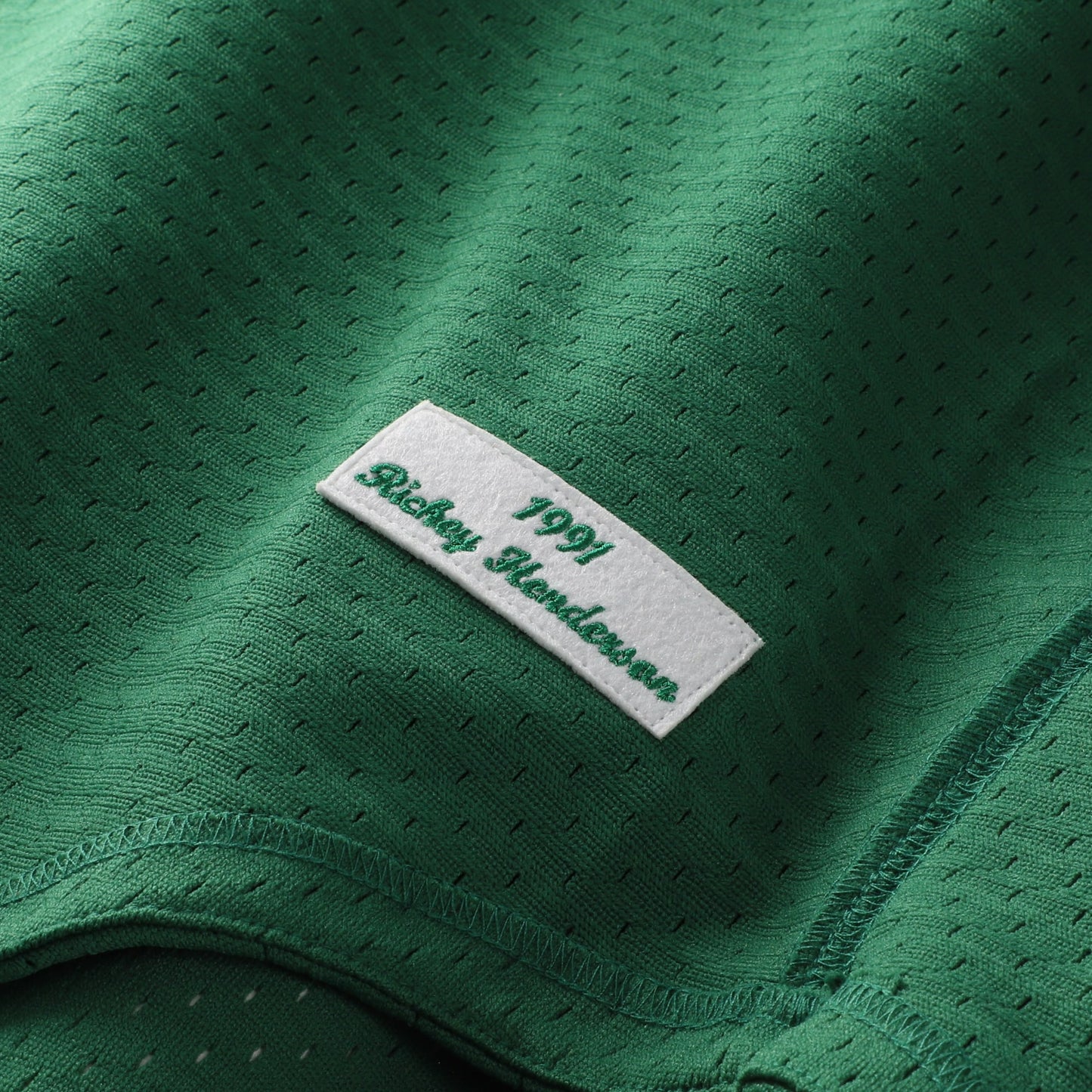 Rickey Henderson Athletics Mitchell &amp;amp; Ness Authentic Batting Practice Jersey - Green